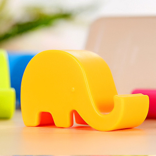 Creative little elephant mobile phone holder cute little fresh tablet support frame lazy mobile phone holder mobile phone holder desktop