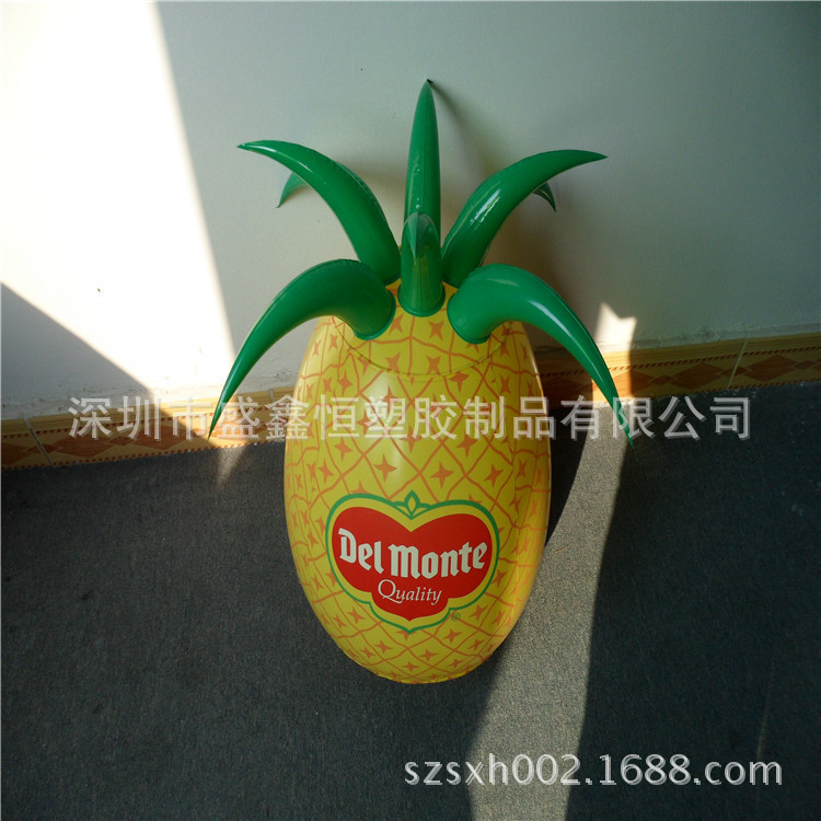 厂家制作PVC充气菠萝模型 吹气广告模型大小香蕉充气气模