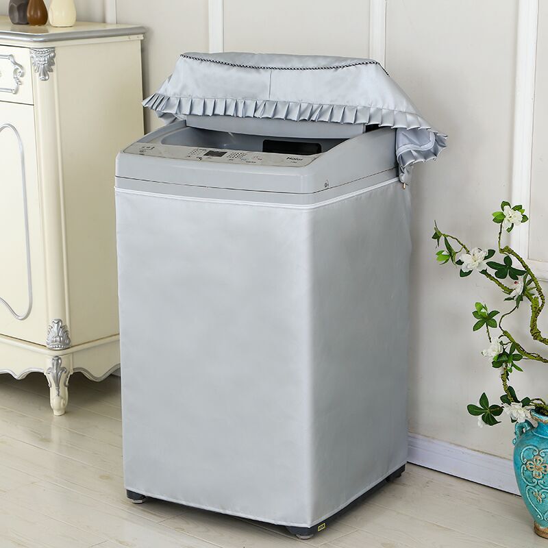 Fully automatic washing machine cover Oxford cloth silver coated water insulation wave wheel washing machine cover sunshade dust cover cross-border