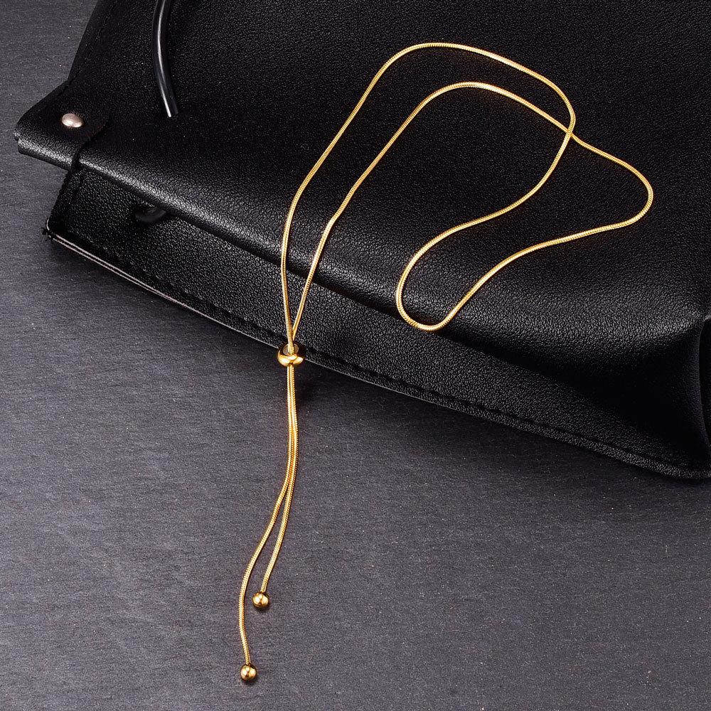 Two-tone Layered Chain Necklace Set Gold And Silver Minimalist_voghion.com