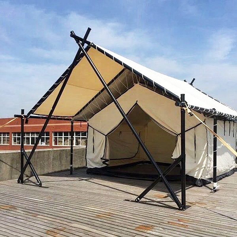 Tienda de campaña de lujo para camping y ocio al aire libre en zonas escénicas, venta directa de fábrica, impermeable, portátil, ligera.