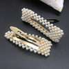 Woven hairgrip from pearl handmade, wholesale, Korean style, internet celebrity