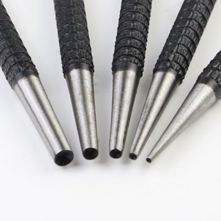 Suministro de fabricantes de 5 conjuntos de clavos negros punzonadores punzonadores punzonadores de clavos negros