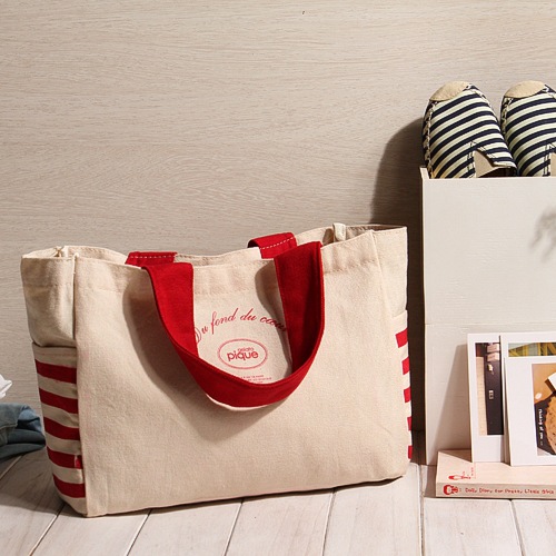 日常爆款 日系女士帆布包高定 便携环保实用16安女士帆布手提袋