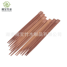 一次性竹筷子批发 碳化双生筷21 24cm竹筷子定 做 火锅外卖筷子