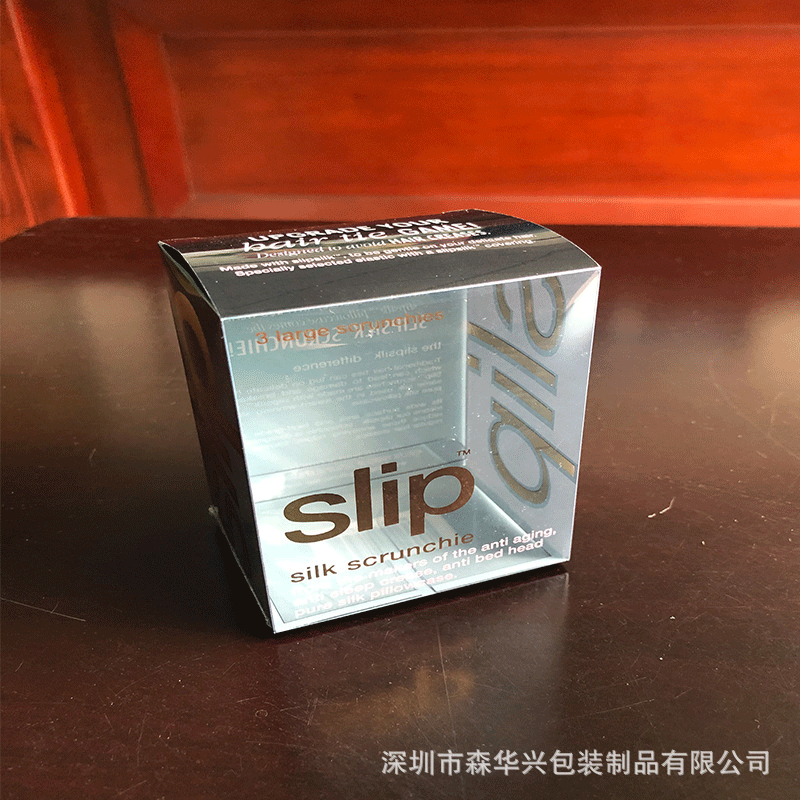 厂家定 制PVC.PET折盒透明胶盒UV印刷袖套火柴盒PP斜纹盒