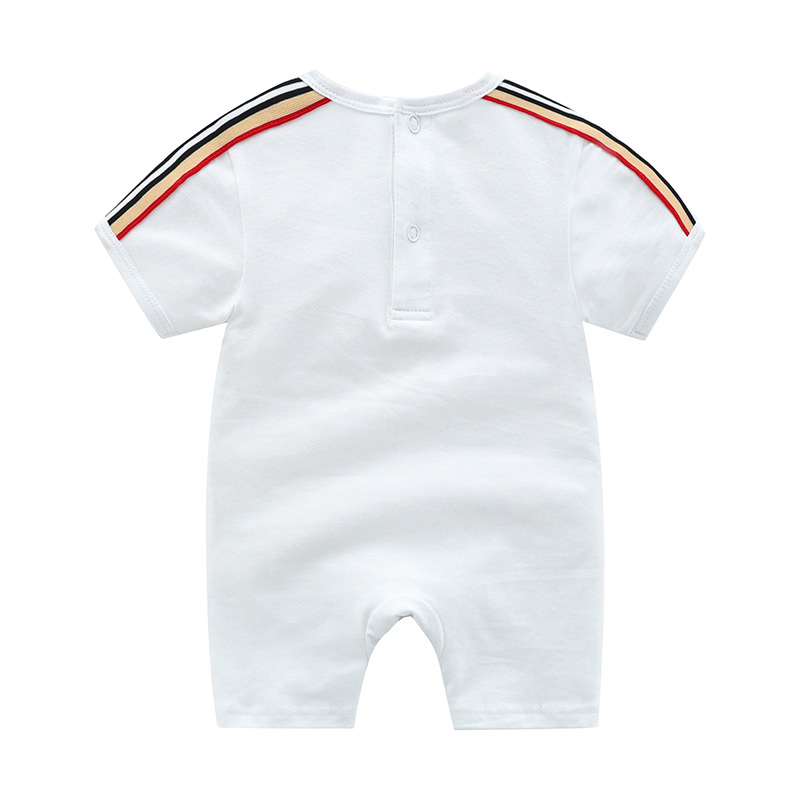 Baby clothes, clothing, thin style boys and girls, summer short sleeved jumpsuit for newborns, pure cotton, mesh red,_voghion.com