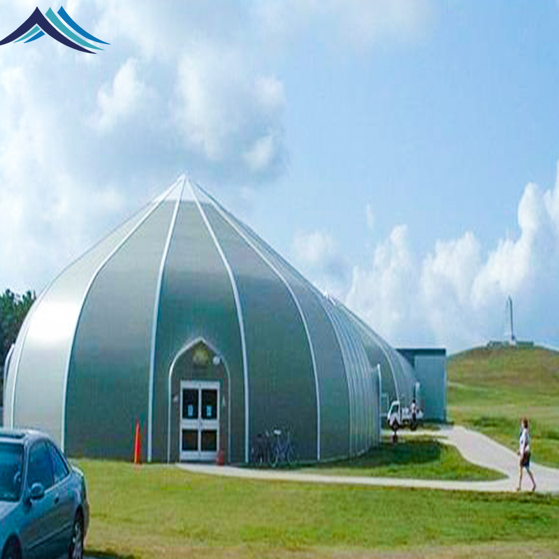 大型弯柱铝合金篷房 德国欧式大棚 户外仓储飞机库房桃型活动篷房