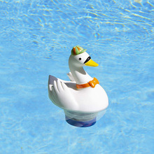 游泳池清洁 浮水波厂家批发池氯化器白天鹅自动净化水投药器
