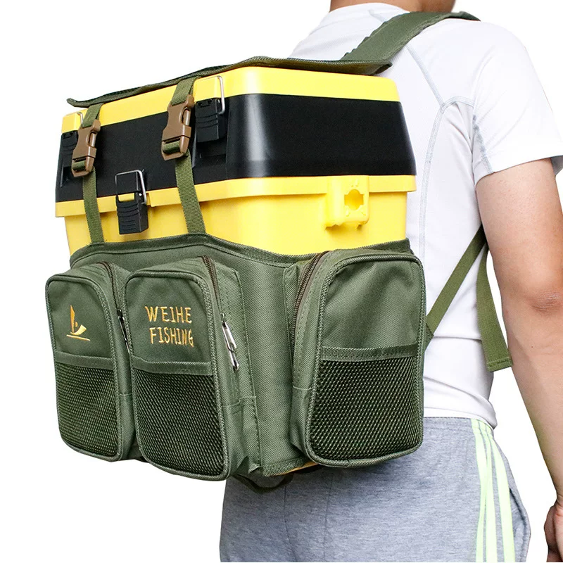 Weihe Green nylon backpack for leisure, wholesale
