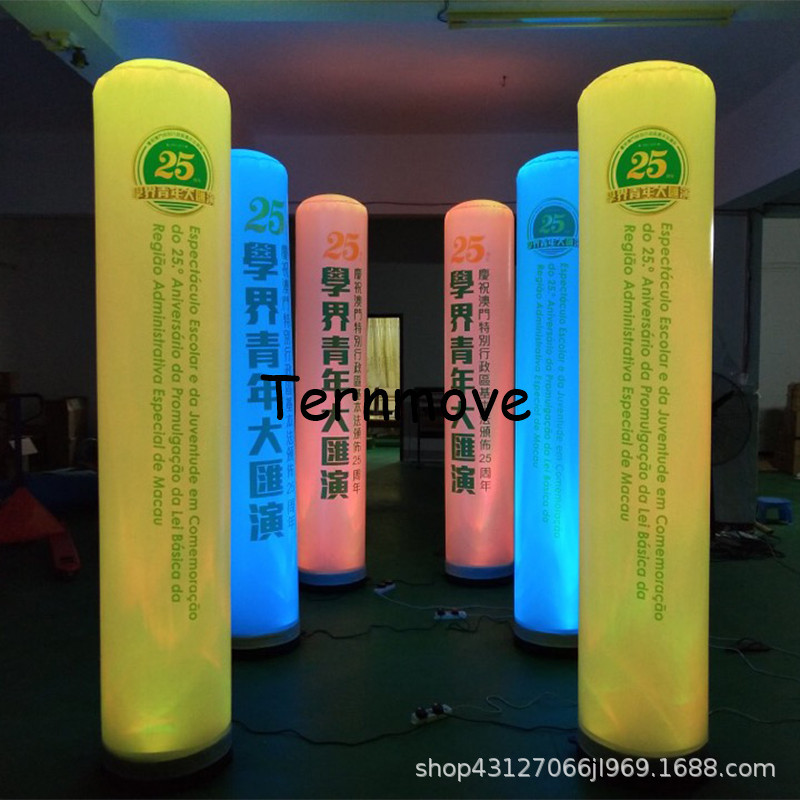充气立柱灯气模手机店开业活动灯箱灯柱夜光广告发光灯柱拱门气模