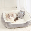 PSM new pet nest is soft and comfortable autumn and winter plus velvet warming Teddy Fighting deep sleep cat nest dog bed