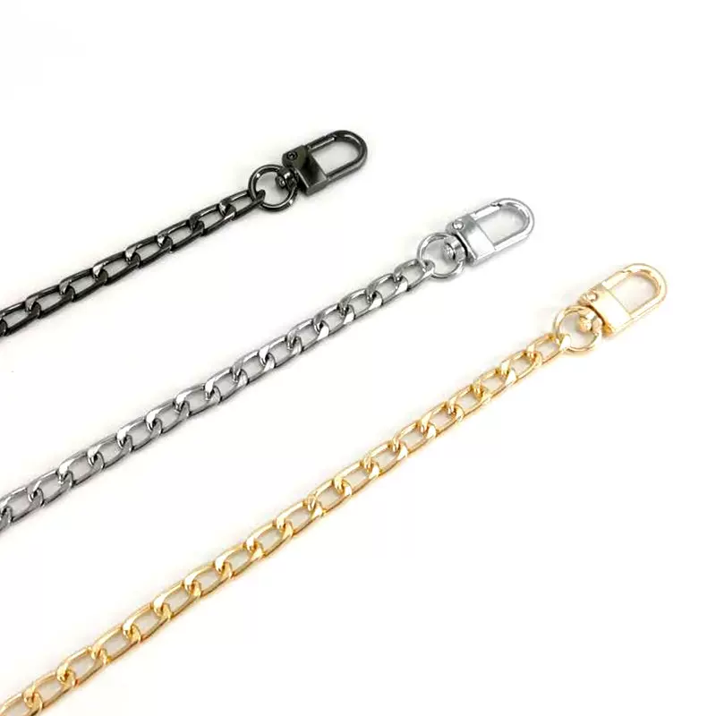 新款包包链条 2.4NK配四分门钩链条 单肩斜跨金属链条包包配件