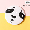 Fashionable cute small cartoon handheld round mirror for princess, South Korea