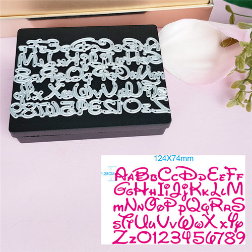 Cutting Die Cutting Die Letter Series Carbon Steel Embossed Die Home DIY Handmade Cutting Die