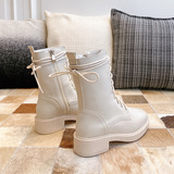 Martens, дышащие универсальные короткие сапоги в английском стиле на платформе, в британском стиле, сезон 2021, средней длины