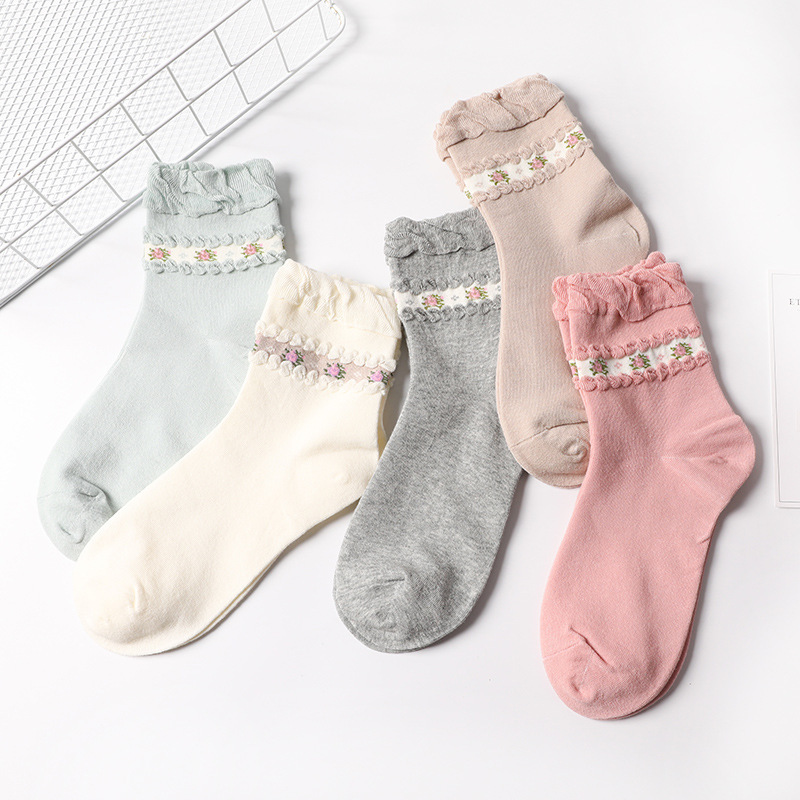 Autumn and winter cotton socks confinement socks loose curling socks pregnant women socks thin confinement postpartum socks wholesale