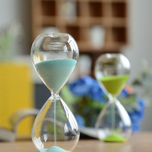 Glass hourglass timer 60 Minutes 30 minutes 15 minutes creative decoration girl gift Valentine's Day gift