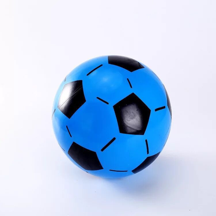 Fábrica al por mayor 22cm pequeña bola de juguete inflable para niños de fútbol de color inflable PVC fútbol elástico
