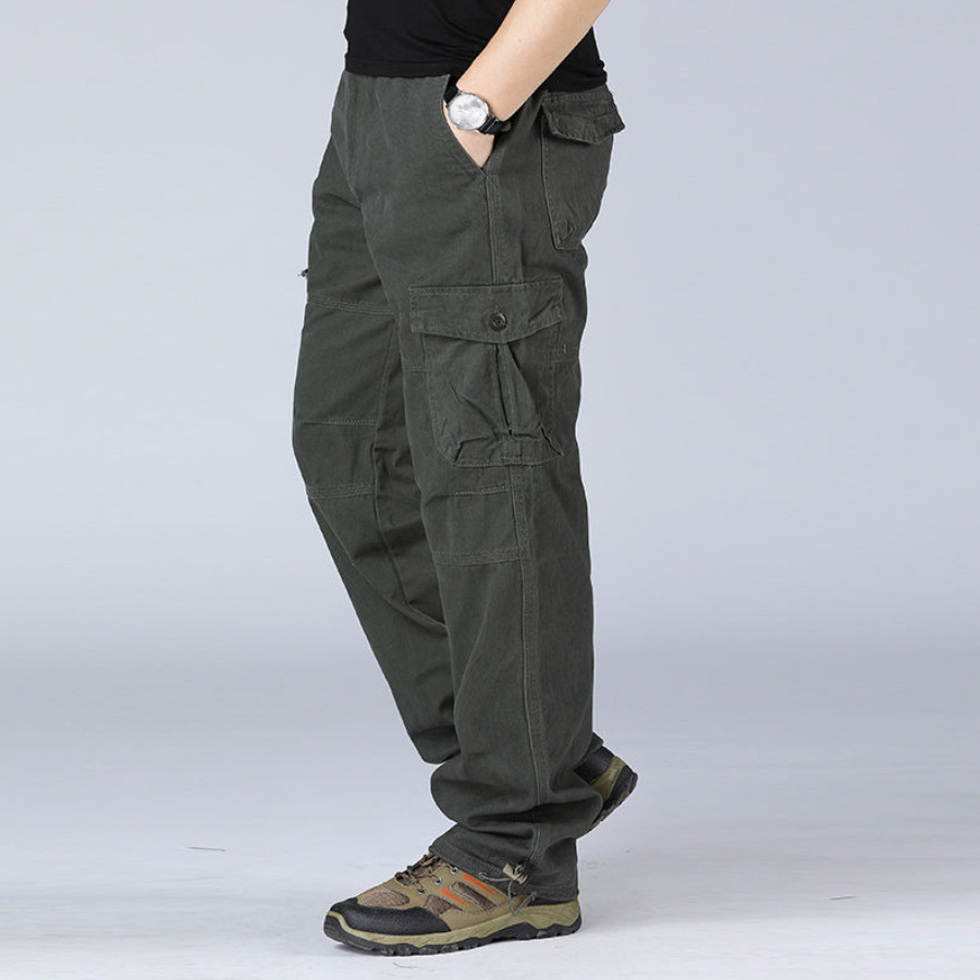Pantalones de ropa de trabajo de los hombres sueltos de camuflaje de los hombres más el tamaño de grasa gorda marca de moda casual juvenil pantalones casuales al por mayor