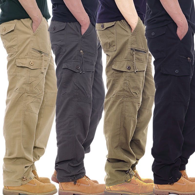 Men's Loose Camouflage Work Pants, Plus Size, Trendy Casual Straight-Leg Pants for Young Men Men's Loose Camouflage Work Pants, Plus Size, Trendy Casual Straight-Leg Pants for Young Men