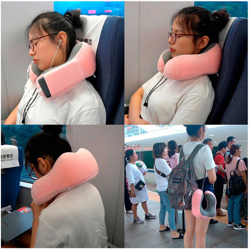 U-shaped pillow travel neck pillow memory foam u-shaped pillow wholesale summer breathable airplane pillow neck pillow nap pillow customization