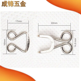 Производство и продажа металлического гальванического крючка 16 # металлическая ветровка воротник крюк