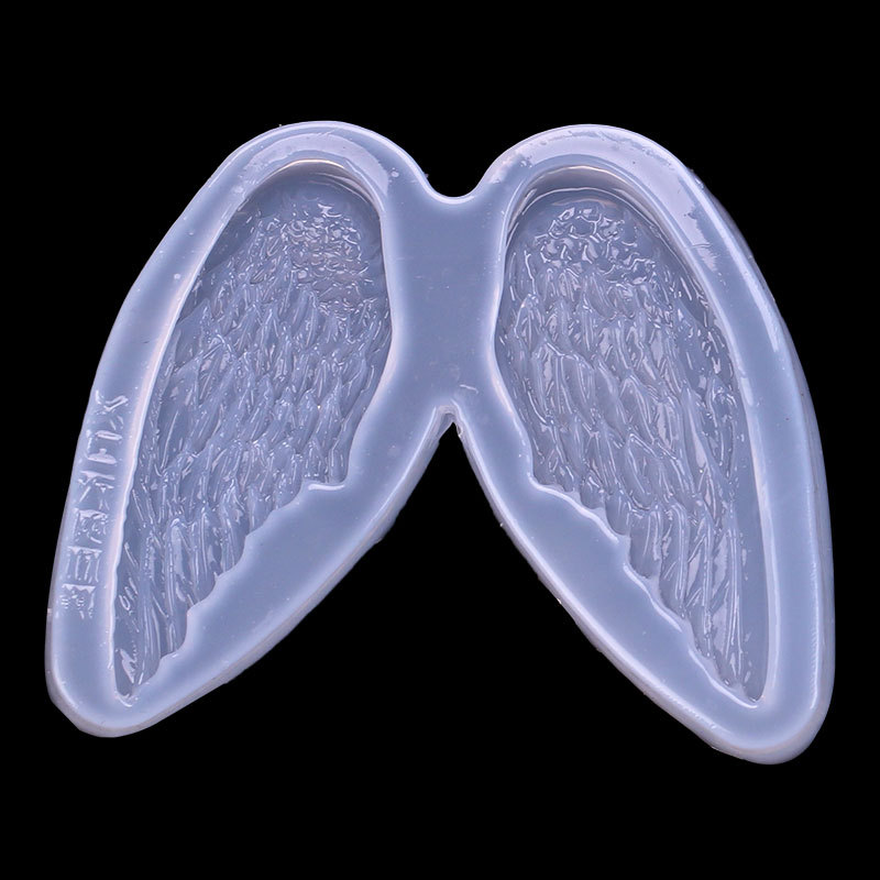 Espejo hecho a mano material cristal epoxi UV pegamento Mesa teléfono móvil Shell decorativo alas de plumas molde de silicona líquida