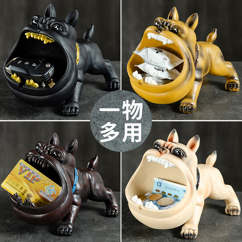 Cross-border exclusive supply of creative cartoon bully ashtrays for home living room and office decorations retro ceramic animals