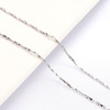 Silver bracelet, necklace, fashionable accessory, chain for key bag , 925 sample silver
