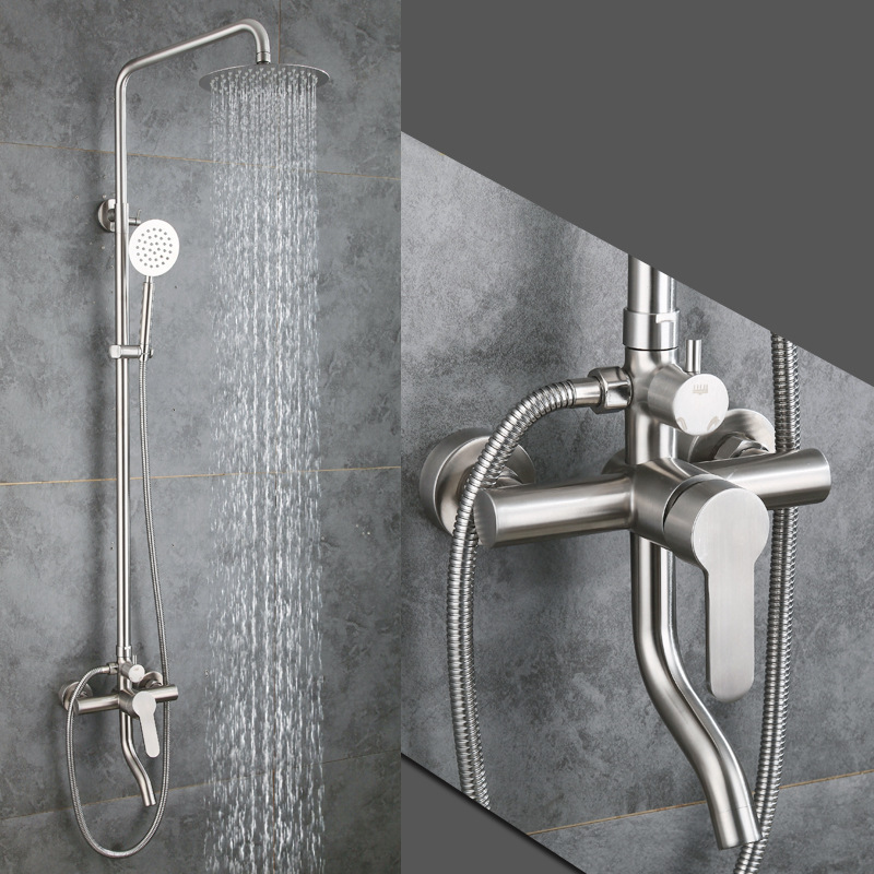 Guangdong Kaiping SUS304 stainless steel shower three small aircraft shower set manufacturers