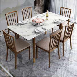 厂家批发 现代中式餐厅休闲靠背椅子实木餐椅 饭店家用白蜡木凳子