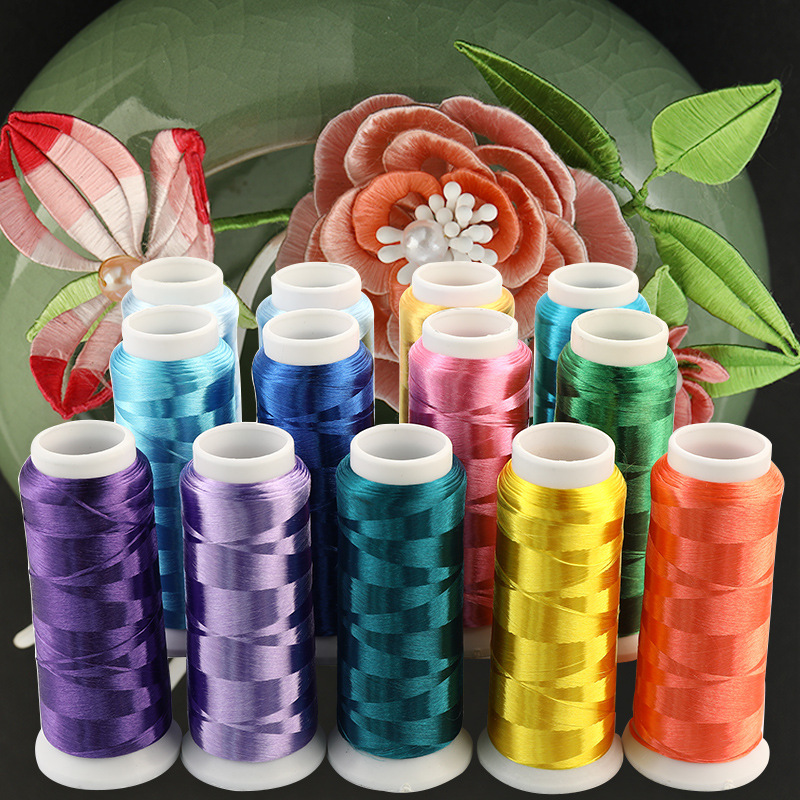 现货批发手工diy缠花线花绒线高光高亮不易掉色不劈丝