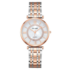 廠家批發外貿熱賣時尚摩天輪滿天星女士手錶女表鋼帶款石英表