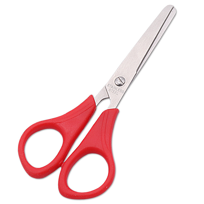 厂家批发带刻度不锈钢家用剪刀 学生剪刀 尺子剪刀 剪纸剪刀