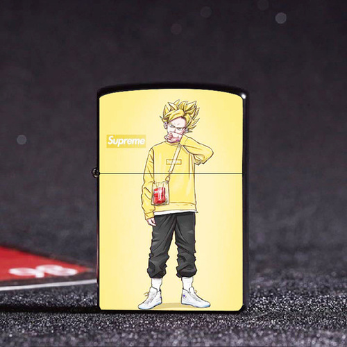 Cartoon animation pattern manufacturer wholesale trendy brand kerosene lighter creative new metal shell lighter