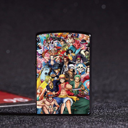 Cartoon animation pattern manufacturer wholesale trendy brand kerosene lighter creative new metal shell lighter