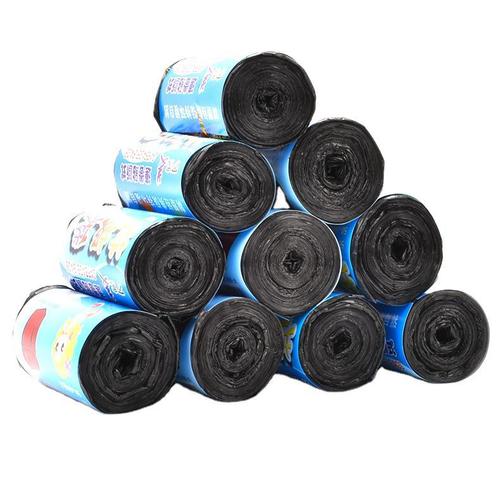 Factory Wholesale Disposable Colored Plastic Trash Bags, Thick PE Household Hotel Black Dot Cut Continuous Roll Single Roll