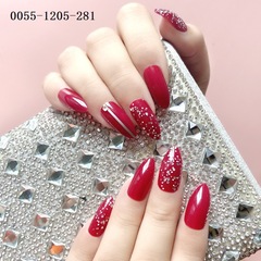 European and American wearable manicure finished products, fake nail patches, pointed nails, ballet turtle scale nails, jelly with good adhesive properties