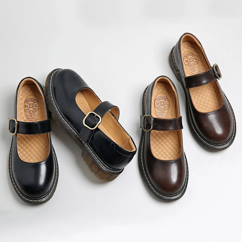 Meizu Power 2021, новая Маленькая кожаная обувь, женская летняя тонкая японская Униформа JK, однослойная обувь с пряжкой в студенческом стиле