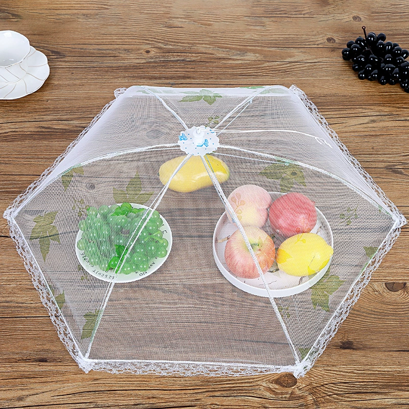 Крышка обеденного стола Кружевная Сетка Складная крышка для еды печатная Крышка для еды Кухонная защита от насекомых крышка обеденного стола крышка для овощей