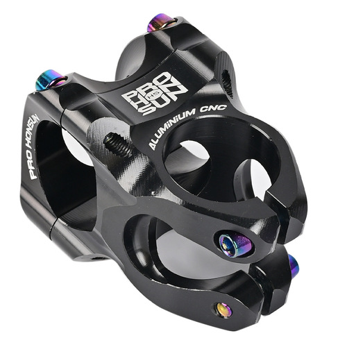 Ultra-light bicycle stem 35MM mountain bike riser slider aluminum alloy CNC vacuum plating bicycle repair