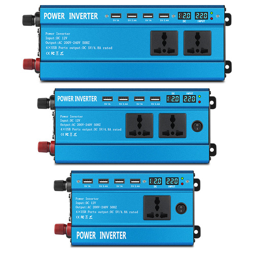 车载逆变器12V24V48V60V转220V800w2000w3000w4000w家用 转换器