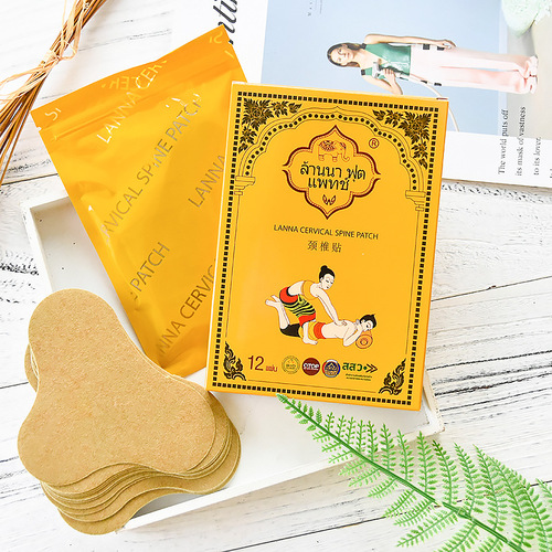 General Trade Thai Lanna Cervical Patch LANNA Mugwort Leaf Moxibustion Shoulder, Neck and Shoulder Peripheral Lumbar Spine Soreness