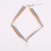 Cute rainbow bracelet, chain for key bag  hip-hop style for beloved, Korean style