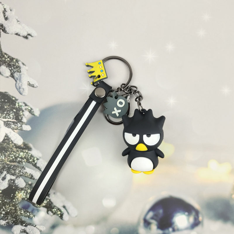 PVC de dibujos animados Sanliou rana KT gato muñeca llavero linda pareja bolso colgante pequeño regalo creativo