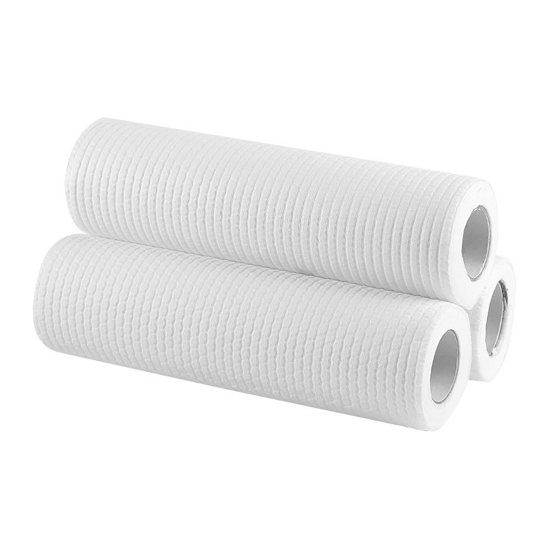 Wood Pulp Rag Disposable Absorbent Cloth Household Kitchen Cleaning Non-Stick Oil Roll Dishwashing Cloth Wholesale Strong Water Absorption