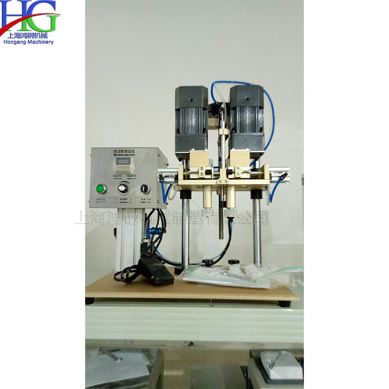 半自动喷头泵头喷雾泵瓶盖旋盖机 小型多功能纽盖机 铝合金拧盖机