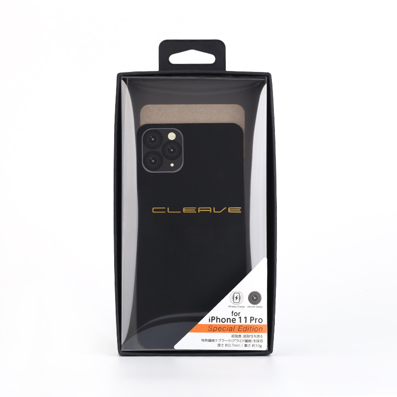 中档手机壳PET带卡纸折叠单边盒包装盒 手机通用包装中性包装盒