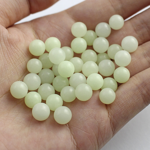 Quartz cigarette accessories beads glow-in-the-dark stone round beads holeless loose beads luminescent quartz cigarette tips cigarette accessories
